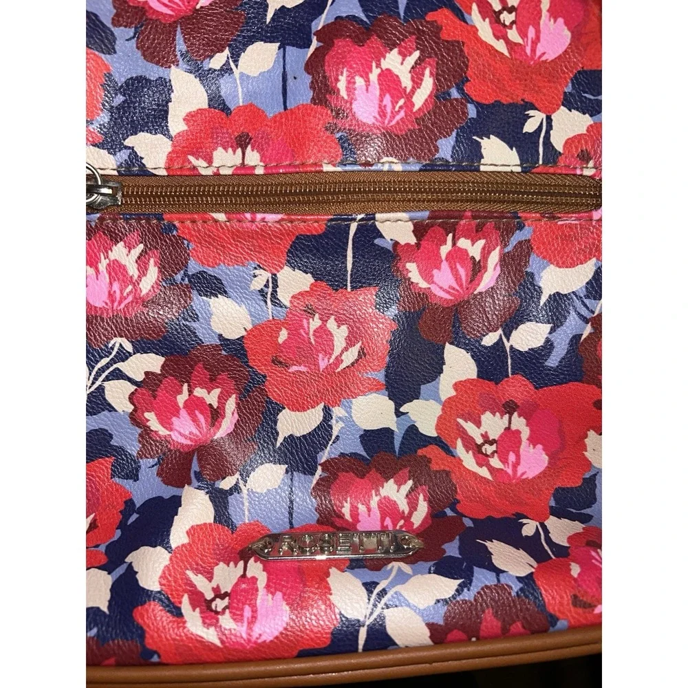 ROSETTI Jean Theory Double Handle Satchel Bag in Red Floral Multi-color‎